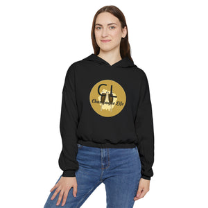 Champagne Life Logo Women's Cinched Bottom Hoodie