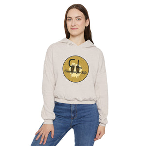 Champagne Life Logo Women's Cinched Bottom Hoodie