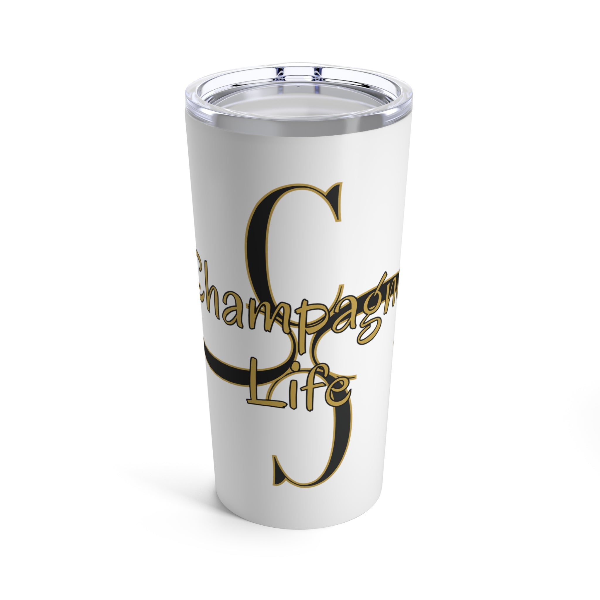 Champagne Life with 'C' Circle Tumbler 20oz