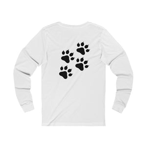 Champagne Life with Cat Paw Prints Long Sleeve Tee