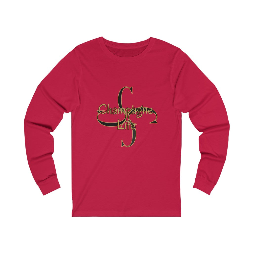 Champagne Life with 'C' Circle Long Sleeve Tee
