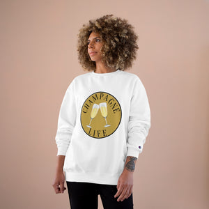Champagne Life with Gold Background Champion Sweatshirt