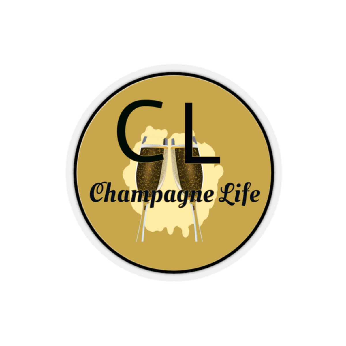 Champagne Life Kiss-Cut Stickers