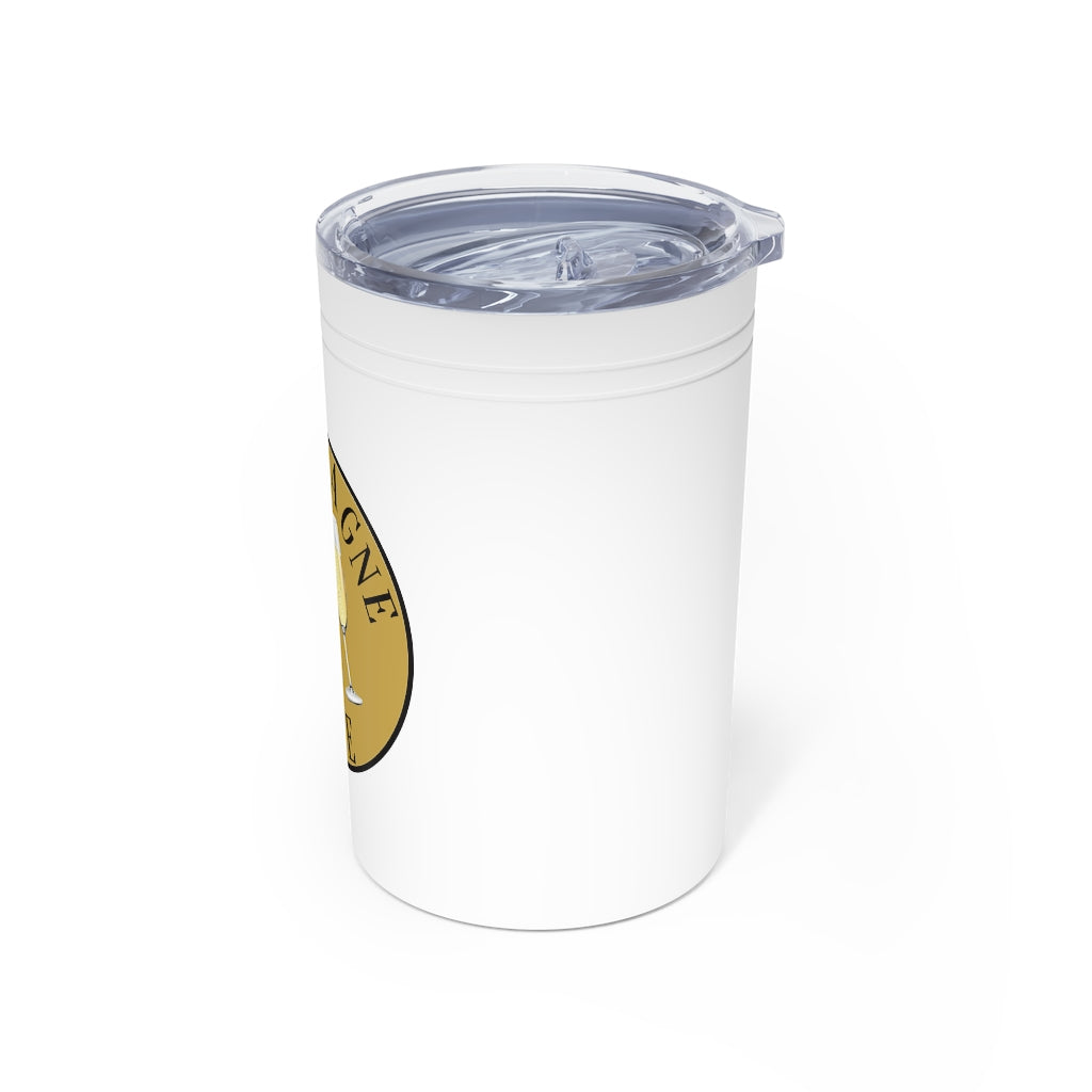 Champagne Life with a Gold Background Vacuum Tumbler & Insulator, 11oz.