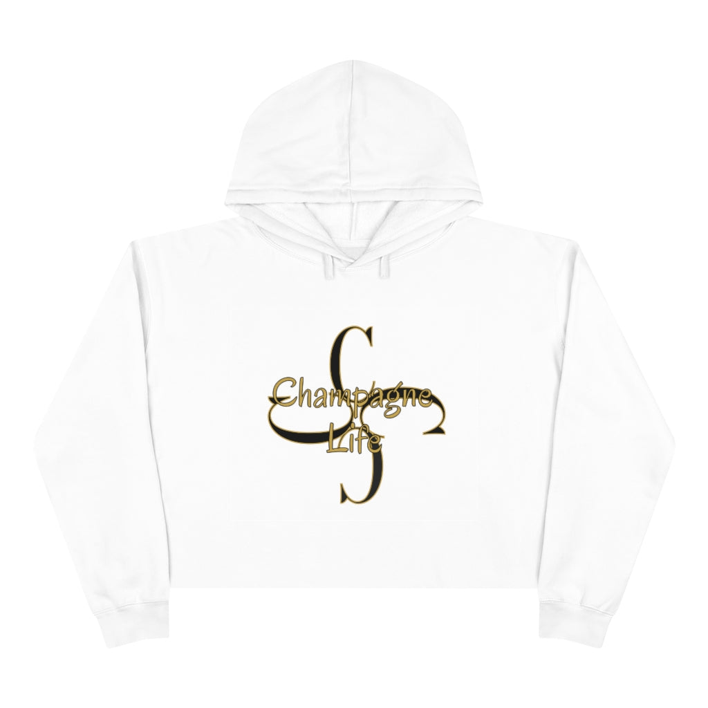 Champagne Life with 'C' Circle Crop Hoodie