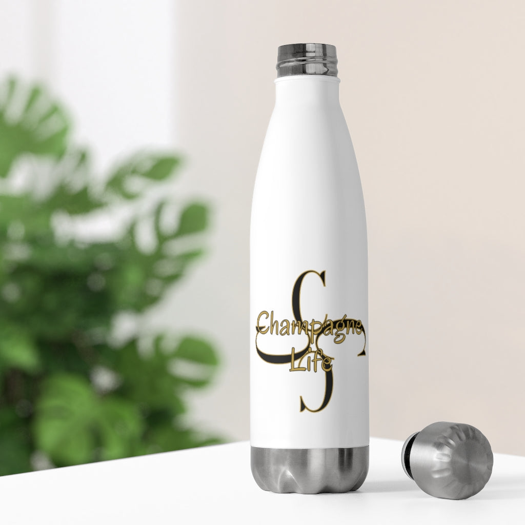 Champagne Life with a 'C' Circle 20oz Insulated Bottle